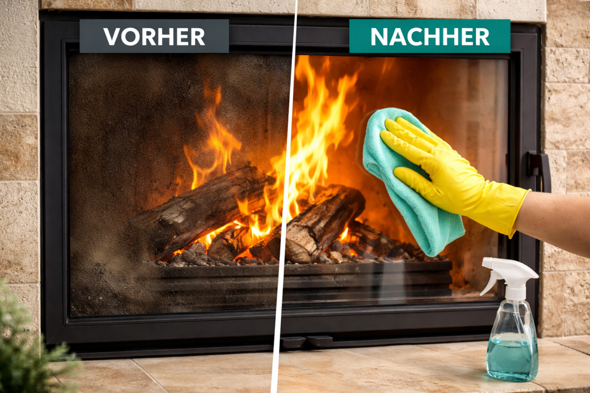 Kaminglas reinigen – 7 bewährte Tipps für klare Sicht ins Feuer