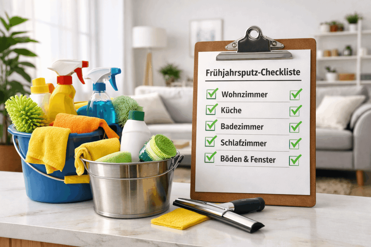 Frühjahrsputz Checkliste: Wohnung gründlich reinigen