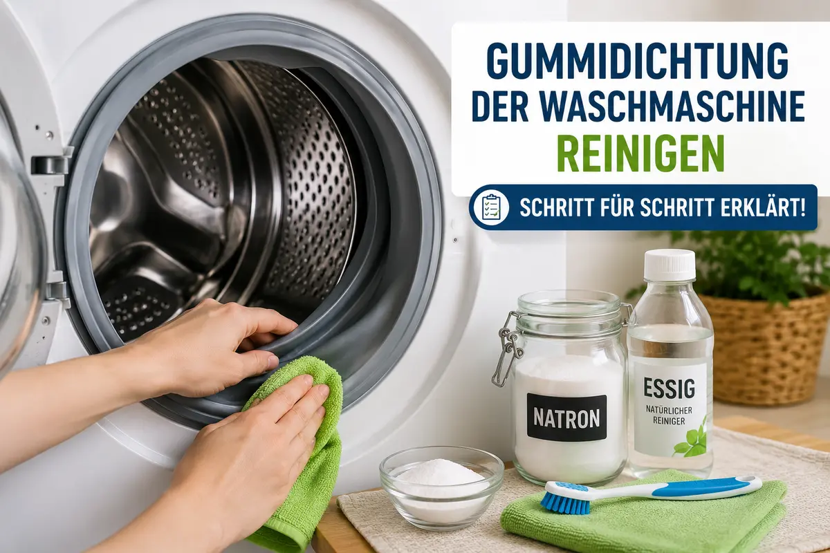 Gummidichtung Waschmaschine reinigen – Schritt für Schritt erklärt