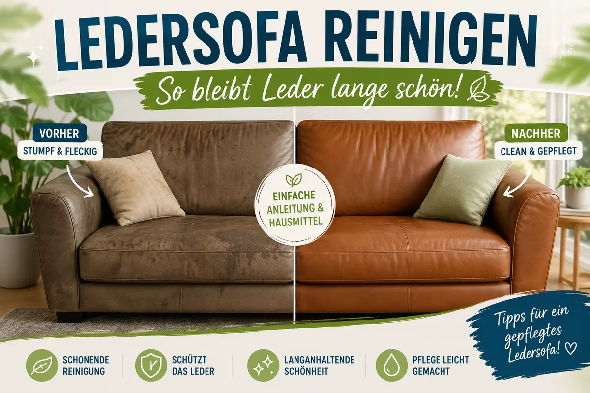 Ledersofa reinigen – so bleibt Leder lange schön