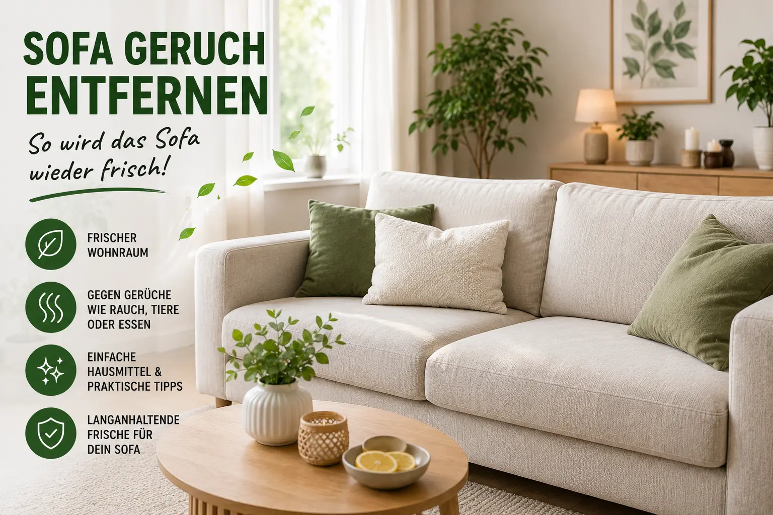 Sofa Geruch entfernen – so wird das Sofa wieder frisch