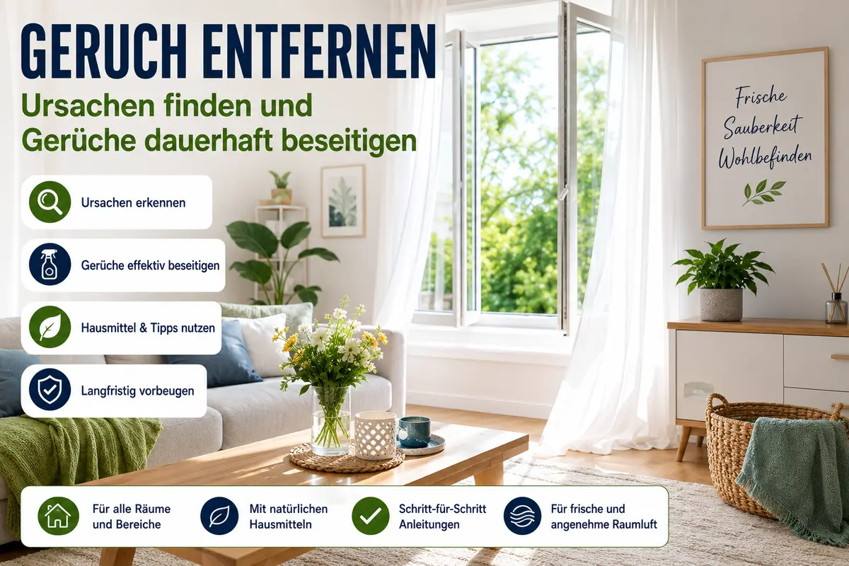 Geruch entfernen – Ursachen finden und Gerüche dauerhaft beseitigen