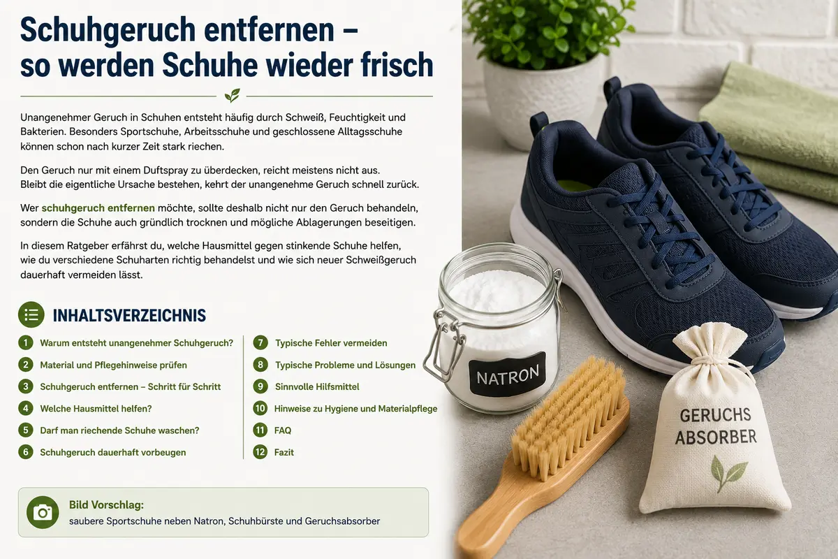 Schuhgeruch entfernen – so werden Schuhe wieder frisch